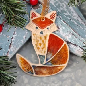 Handmade Fox Christmas Decoration