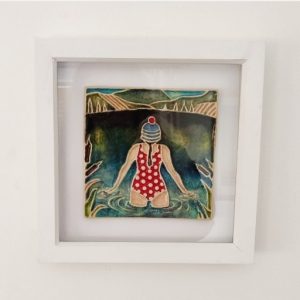 Lake Swim Ceramic & Glass Artwork