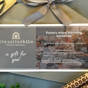 A gift voucher for a pottery wheel throwing class